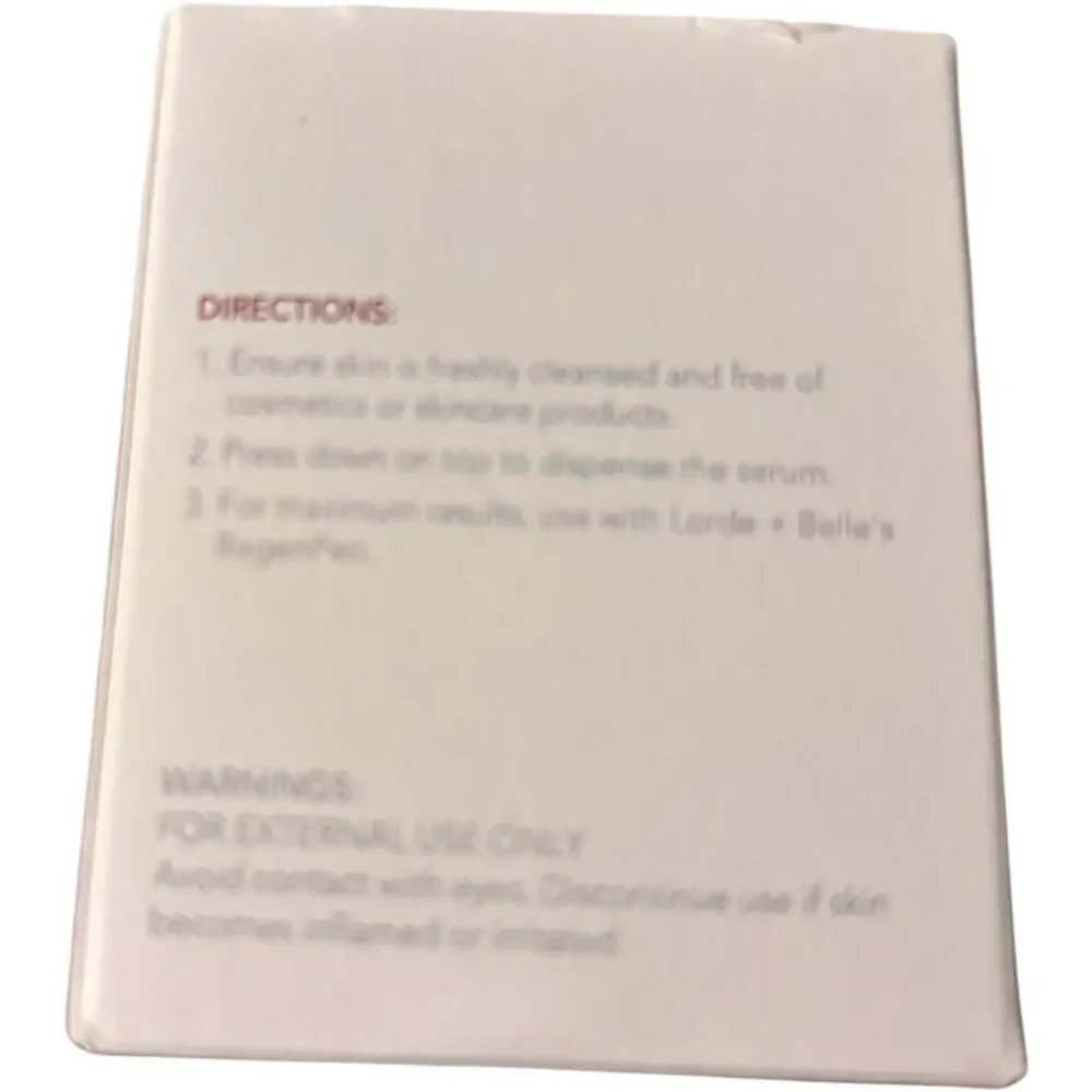 LORDE + BELLE HA 3 Peptide Serum, Hyaluronic Acid Hydration Smooth Skin, NWT